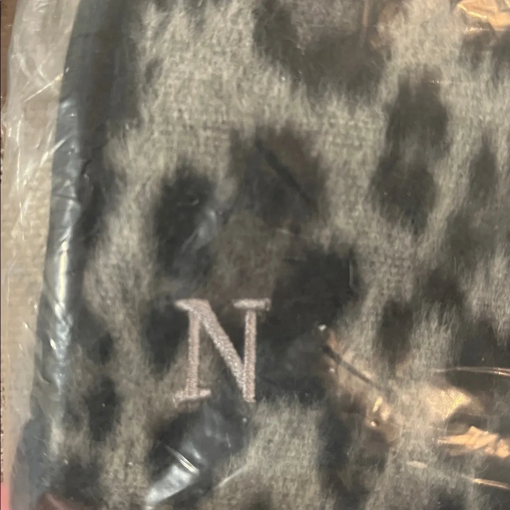 Mud Pie INITIAL LEOPARD GLOVES/D, L,M,N,&T/NWT